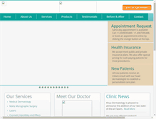 Tablet Screenshot of khuudermatology.com